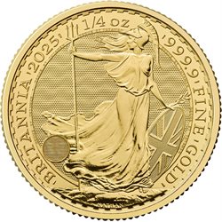 Μεγάλη Βρεταννία - Χρυσό νόμισμα Britannia 1/4 oz, 2025