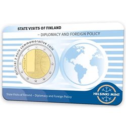 Finlande - 2 Euro,  Diplomatie et politique étrangère, 2025 (EN)