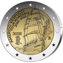 Italy – 2 Euro, Amerigo Vespucci, 2025