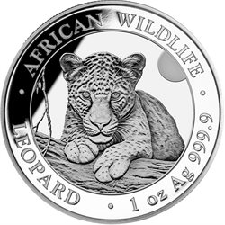 Somalia - Silver coin 1 oz, Leopard, 2025 (proof)