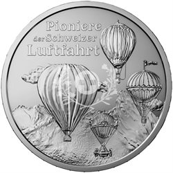Switzerland - 20 francs Silver Swiss Aviation, 2025