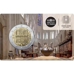 France – 2 Euro, Notre Dame de Paris, 2025 (coin card)