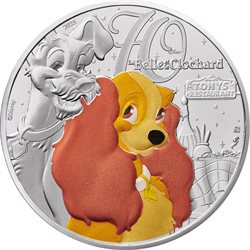 France - Lady and the Tramp, 10 Euro Silver, 2025 (blister)