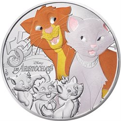 France - The Aristocats 10 Euro Silver, 2025 (in blister)