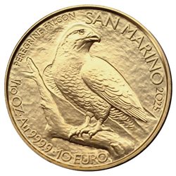 Σαν Μαρίνο - 10 Ευρώ χρυσό 1/10 Oz Falco Pellegrino 2025