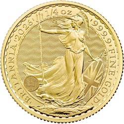 Μεγάλη Βρεταννία - Χρυσό νόμισμα Britannia 1/4 oz, 2026