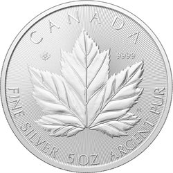 Καναδάς - Αργυρό νόμισμα BU 5 oz, Maple Leaf, 2026