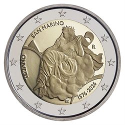 San Marino - 2 euro, Tiziano, 2026 (BU in blister)