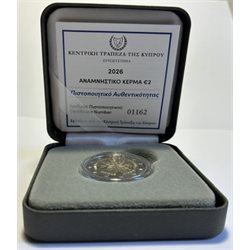 Chypre - 2 Euro, PRÉSIDENCE DE L'UE, 2026 (proof)