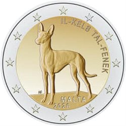 Μάλτα – 2 Ευρώ, Kelb tal-Fenek, 2026 (BU in capsule)