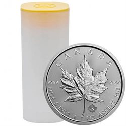Canada - 25 X Moneda de plata 1 oz, Maple Leaf, 2026 (tube)
