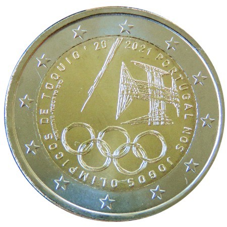 Portugal - 2 Euro, Olympic Games Tokyo, 2021 (rolls)