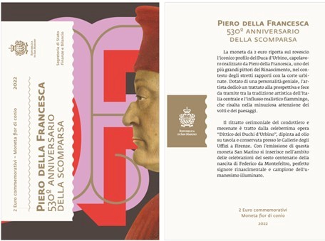 Σαν Μαρίνο – 2 Ευρώ, Piero della Francesca, 2022