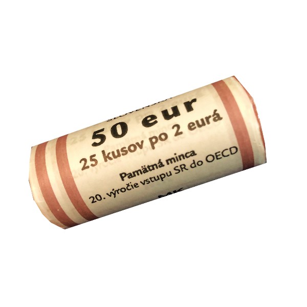 Slovakei - 2 Euro, Entry to the OECD, 2020 (rolls)