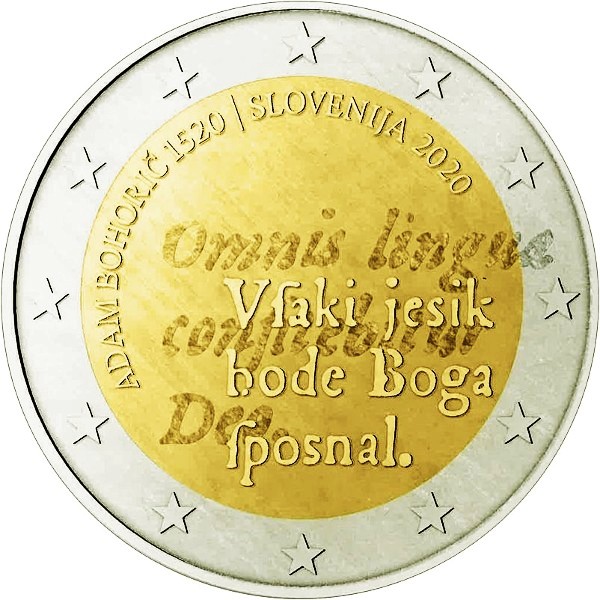 Slovenia – 2 Euro, Adam Bohorič, 2020