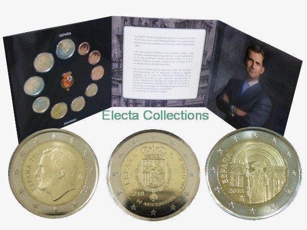 Ισπανία - Επίσημη Σειρά BU Felipe 2018 (10 νομίσματα)