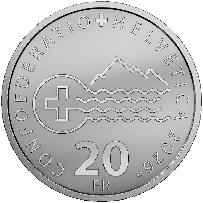 Ελβετία - 20 francs αργυρό, Η ΛΙΜΝΗ ΤΗΣ ΓΕΝΕΥΗΣ, 2026 (blister)