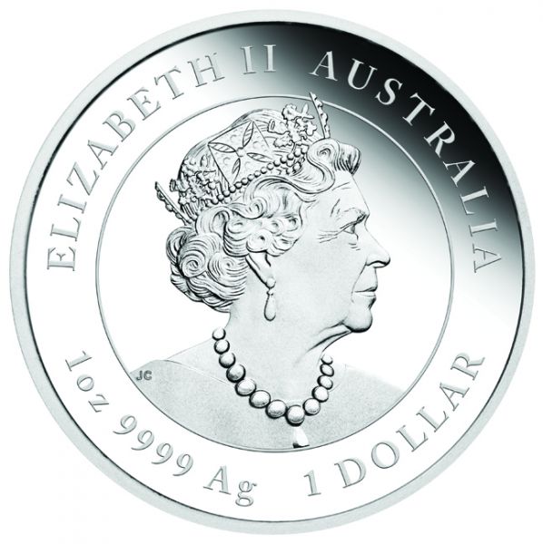 Australia -  Moneta d'argento 1 oz, Tiger, 2022 (coloured)