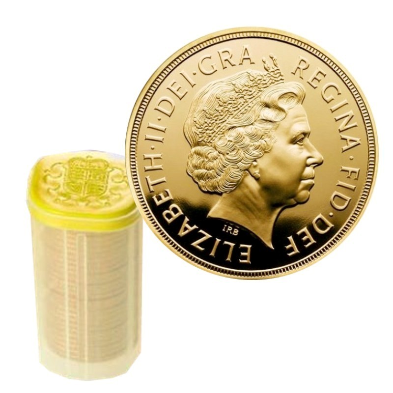 Royaume Uni - Souverain d'or BU (25 pieces en tube)