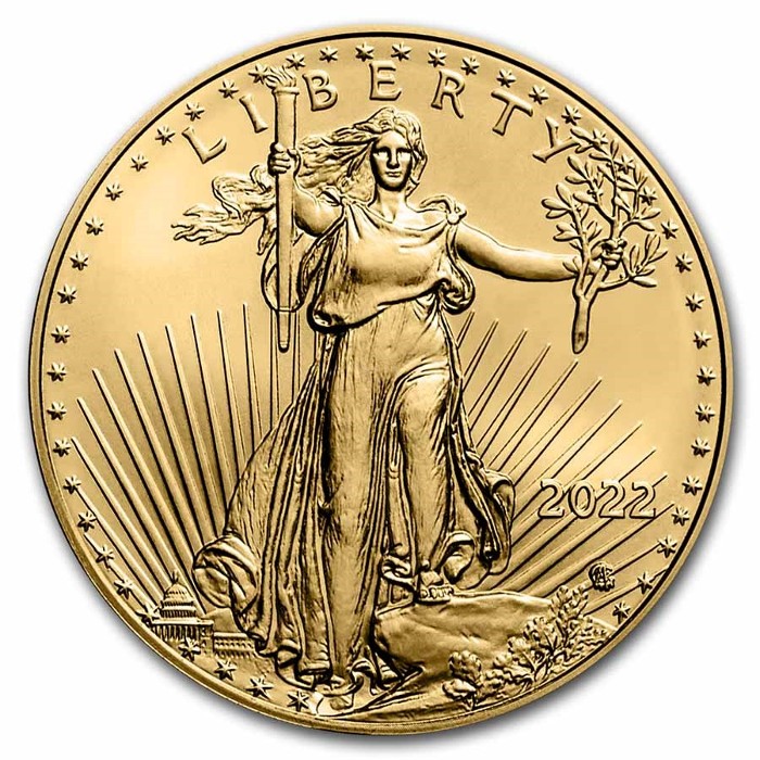 Ηνωμένες Πολιτείες - Νέο Σχέδιο American Eagle 1/4 oz χρυσό, 2022