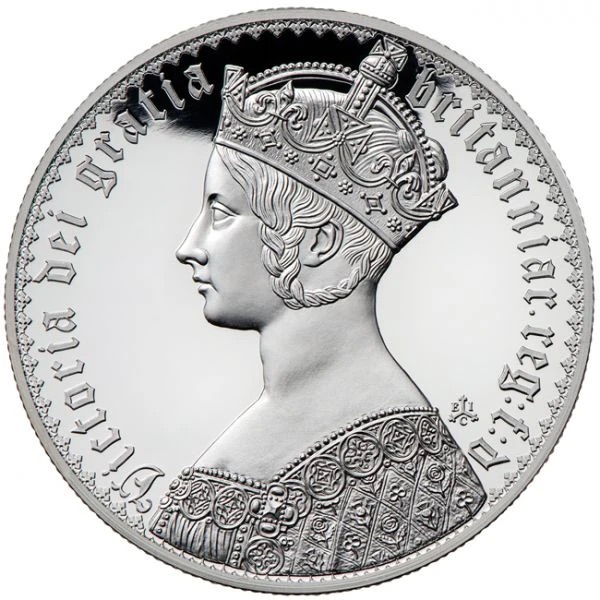 Royaume Uni - Victoria Gothic Crown, 1 oz Silver, 2022