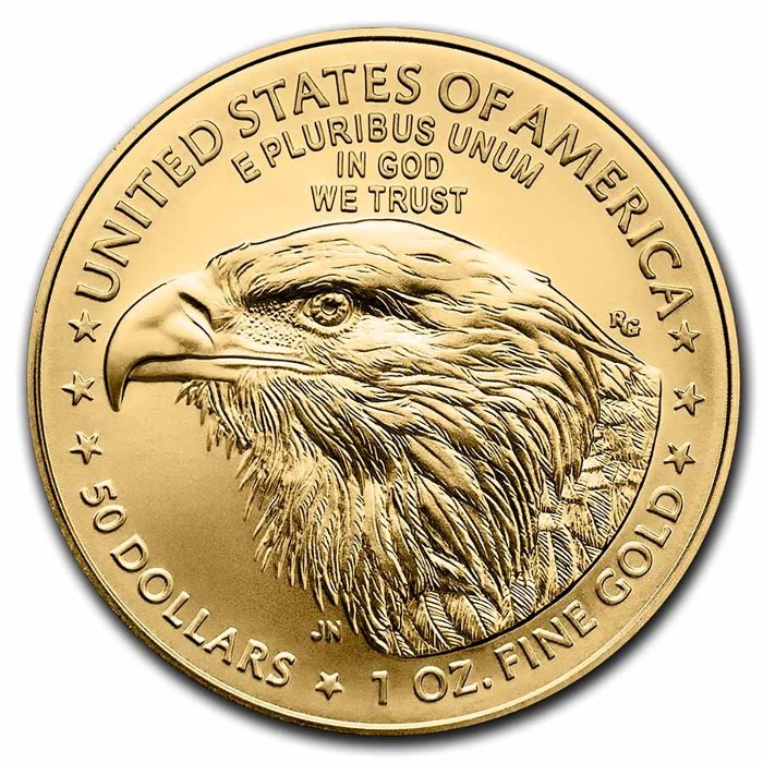 Ηνωμένες Πολιτείες - Νέο Σχέδιο American Eagle 1 oz χρυσό, 2022