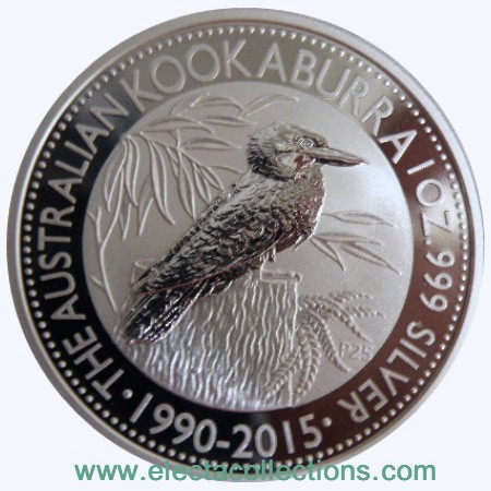 Australia - Silver coin BU 1 oz, Kookaburra, 2015