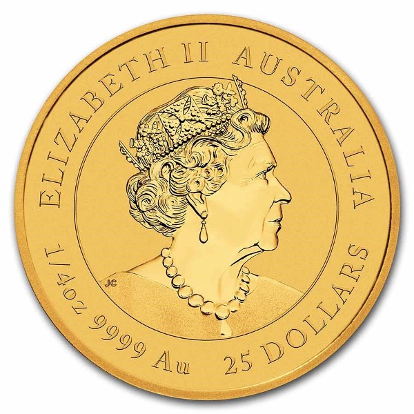 Australia - Gold coin 1/4 oz, Year of the Tiger, 2022 (BU)