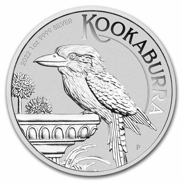 Australia - Moneda de plata BU 1 oz, Kookaburra, 2022