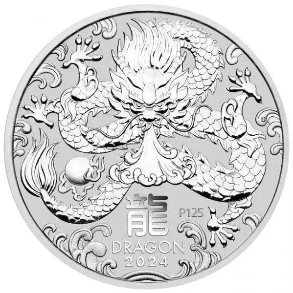 Australie - Piece d' argent 1 oz, Year of the Dragon, 2024