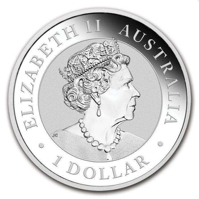 Australien – Silbermunze BU 1 oz, Kookaburra, 2021