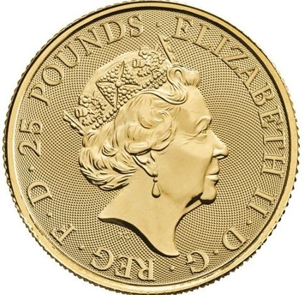 Regno Unito - Gold Coin 1/4 oz, Black Bull, 2018