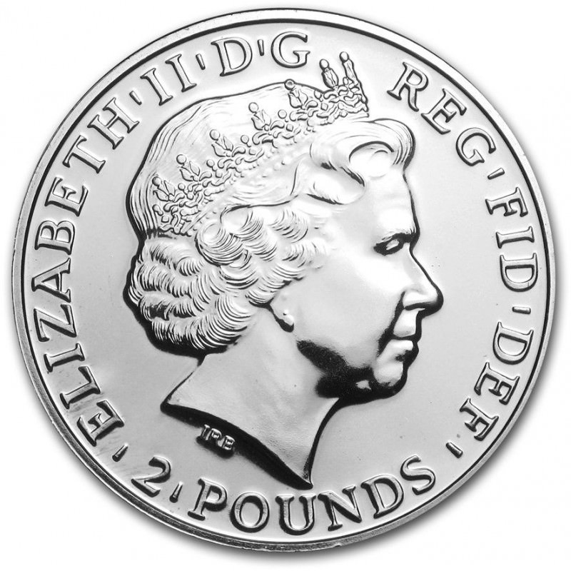 Great Britain - £2 Britannia One Ounce Silver Bullion, 2011