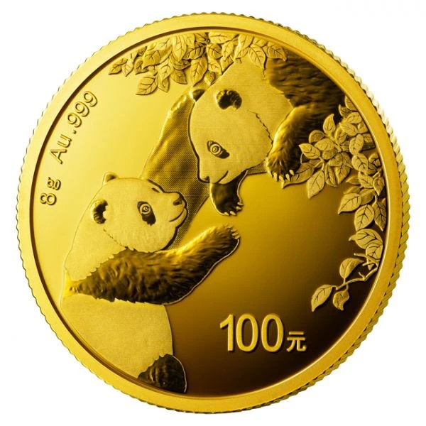 China - Gold coin BU 8g, Panda, 2023 (Sealed)