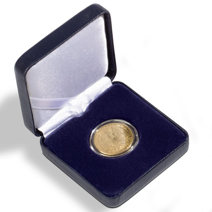 Ecrin numismatique pour pieces en capsule jusqu'a diametre ext. 36 mm