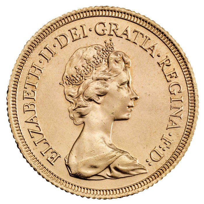 Royaume Uni - Elizabeth II, Souverain d'or, 1974