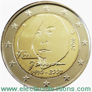 Finnland - 2 euro Gedenkmunze, Tove Jansson, 2014