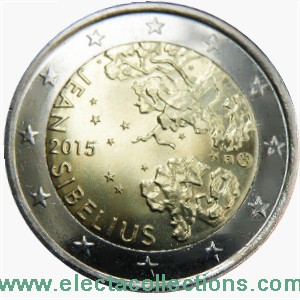 Finnland - 2 euro Gedenkmunze, Jean Sibelius, 2015