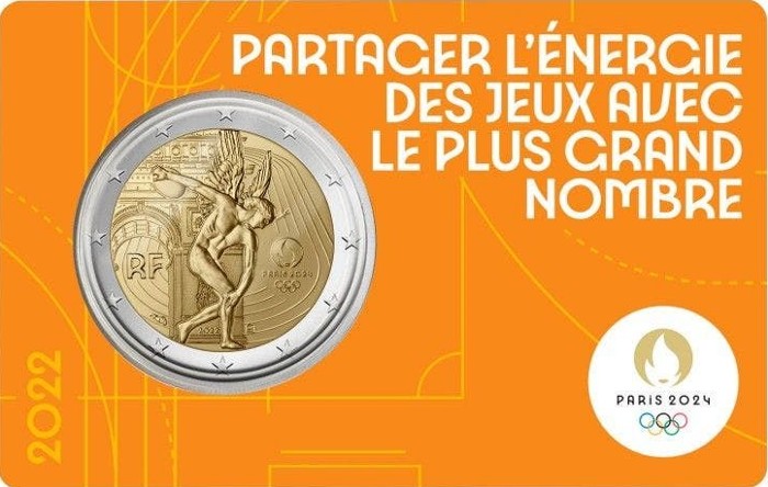 Francia - 2 Euro, OLYMPIC GAMES, 2022 (coin card 3/5)