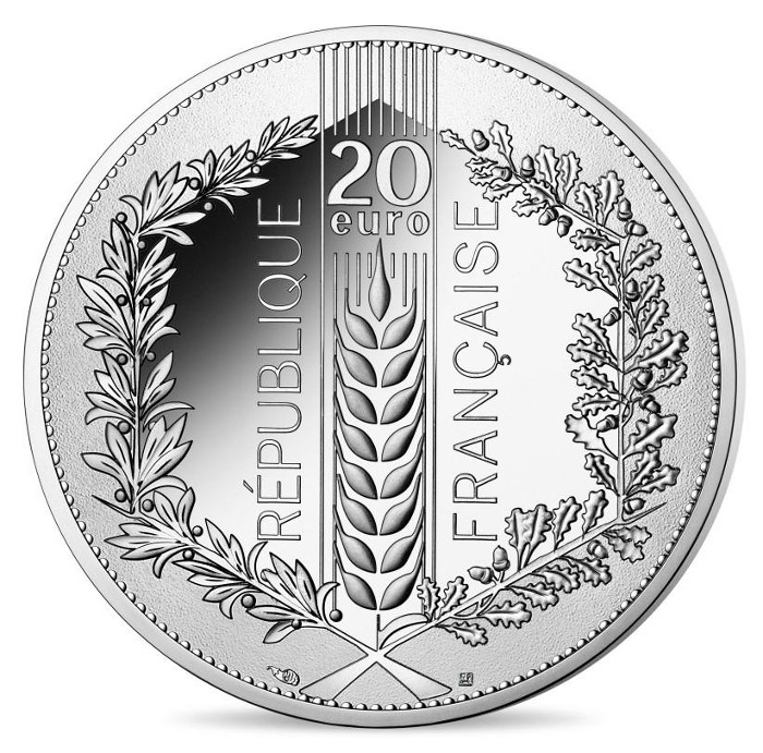 France - 20 Euro silver BU, THE LAUREL, 2021