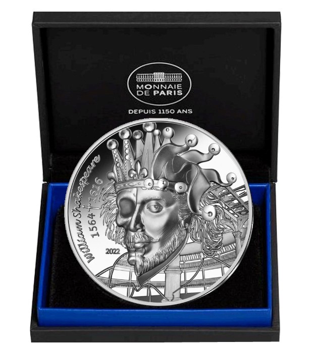 France - 20 Euro silver proof 1 oz, Shakespeare, 2022