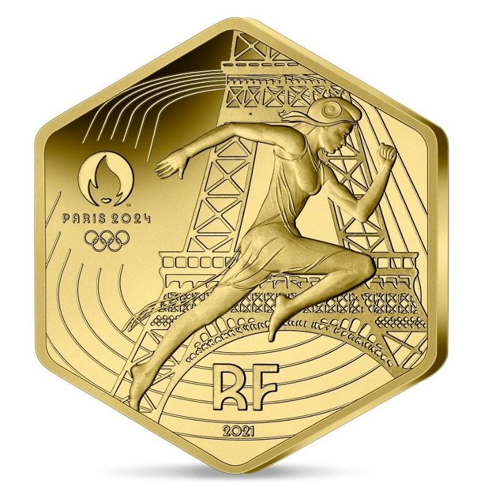 Γαλλία - 250 Ευρώ χρυσό, Marianne - Εξάγωνο, 2021