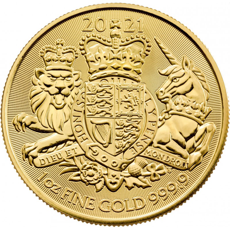 Regno Unito - The Royal Arms Gold Coin BU 1 oz, 2021