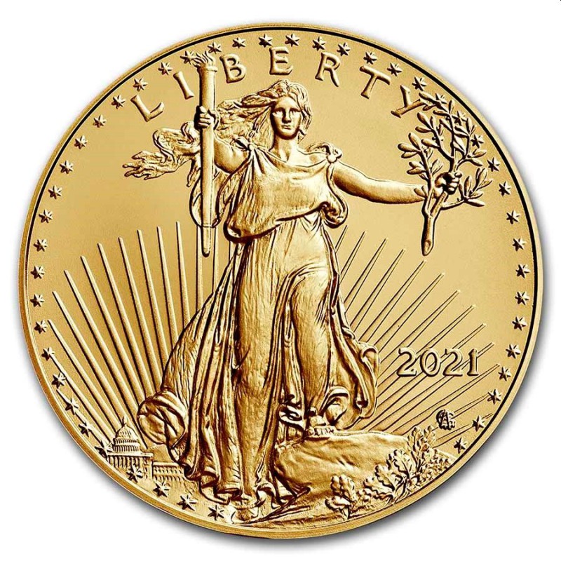 Etats-Unis - New design American Eagle 1 oz gold, 2021