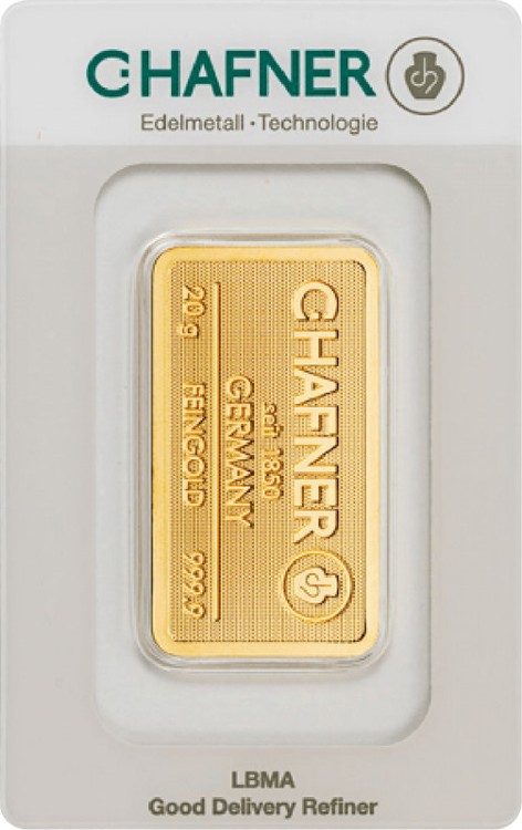 Gold Bar C. Hafner 20 gramms 999.9/1000, 2023