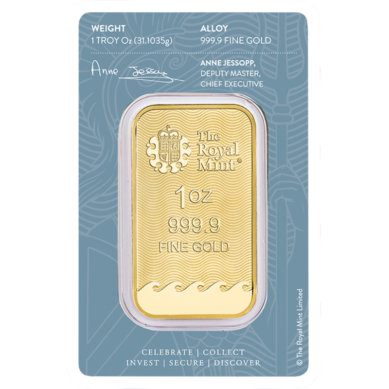 Gold Bar Britannia 1 oz Royal Mint 999.9/1000