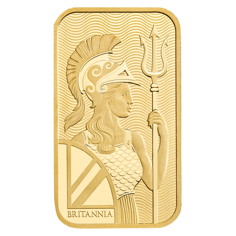 Gold Bar Britannia 1 oz Royal Mint 999.9/1000, 2023