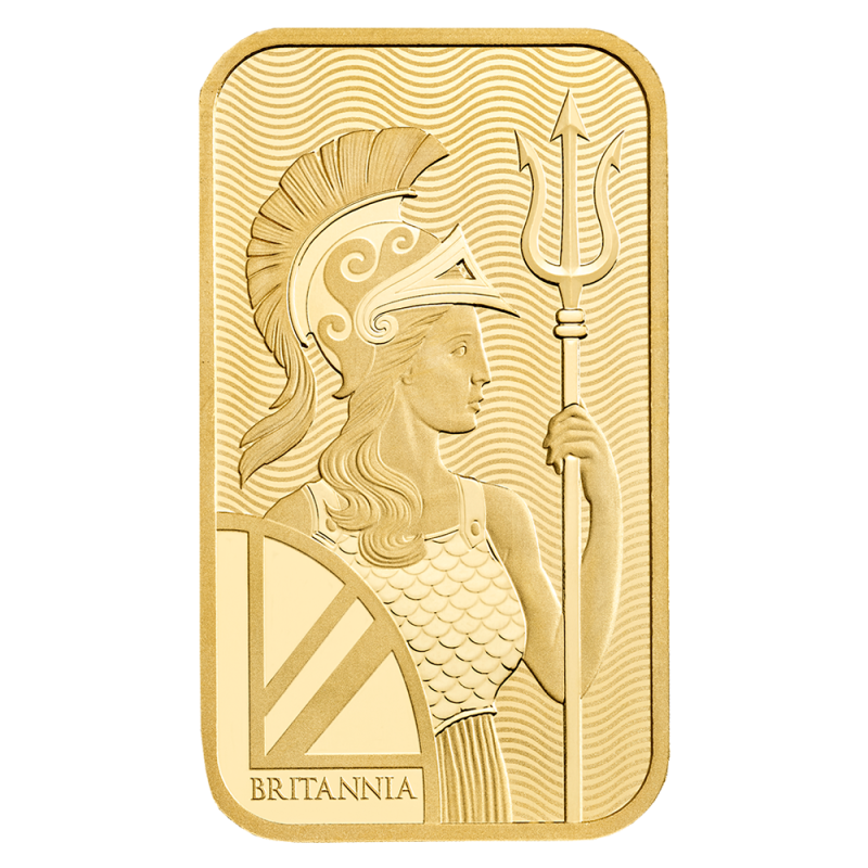 Gold Bar Britannia 50 gramms Royal Mint 999.9/1000