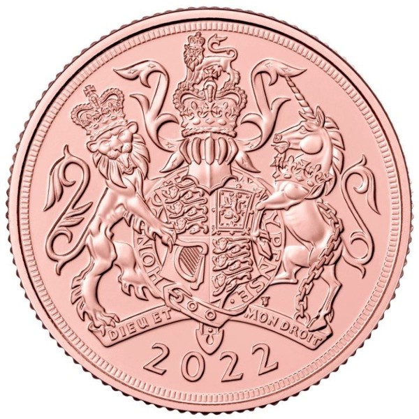 Regno Unito - Elizabeth II, Gold Sovereign BU, 2022