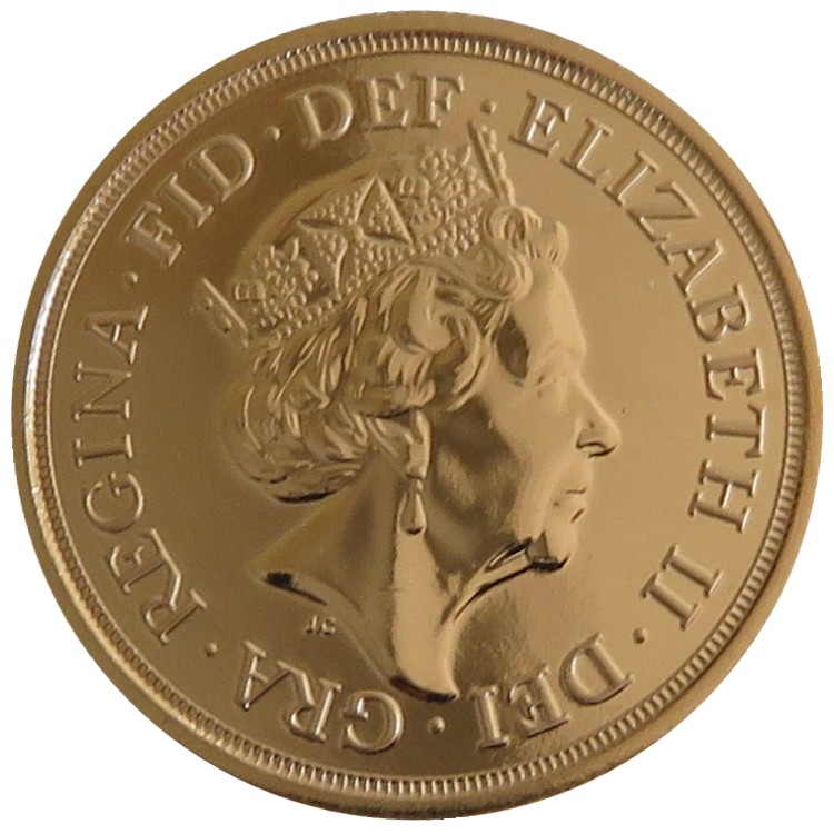 Gran Bretana - Elizabeth II, soberano de oro BU, 2018